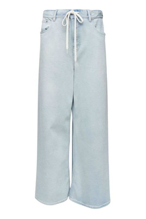 MM6 Maison Margiela Wide-Leg Denim Jeans - Clear Blue