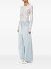 MM6 Maison Margiela Wide-Leg Denim Jeans - Clear Blue - Thumbnail 2