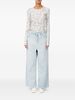 MM6 Maison Margiela Wide-Leg Denim Jeans - Clear Blue - Thumbnail 3