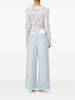 MM6 Maison Margiela Wide-Leg Denim Jeans - Clear Blue - Thumbnail 4