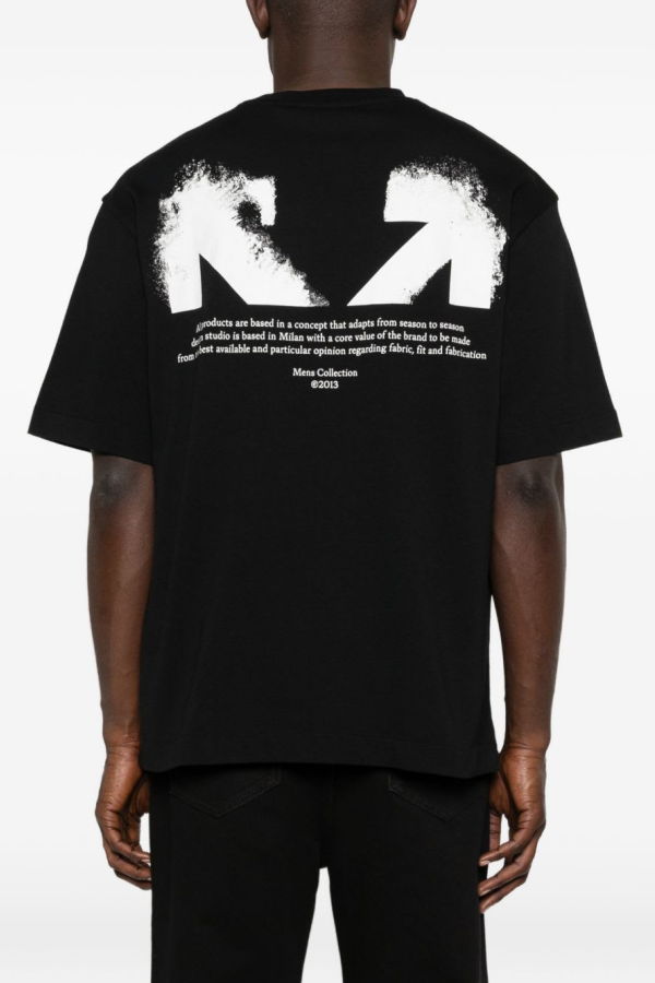 Off-White Half Arrow Cotton Tee - Black
