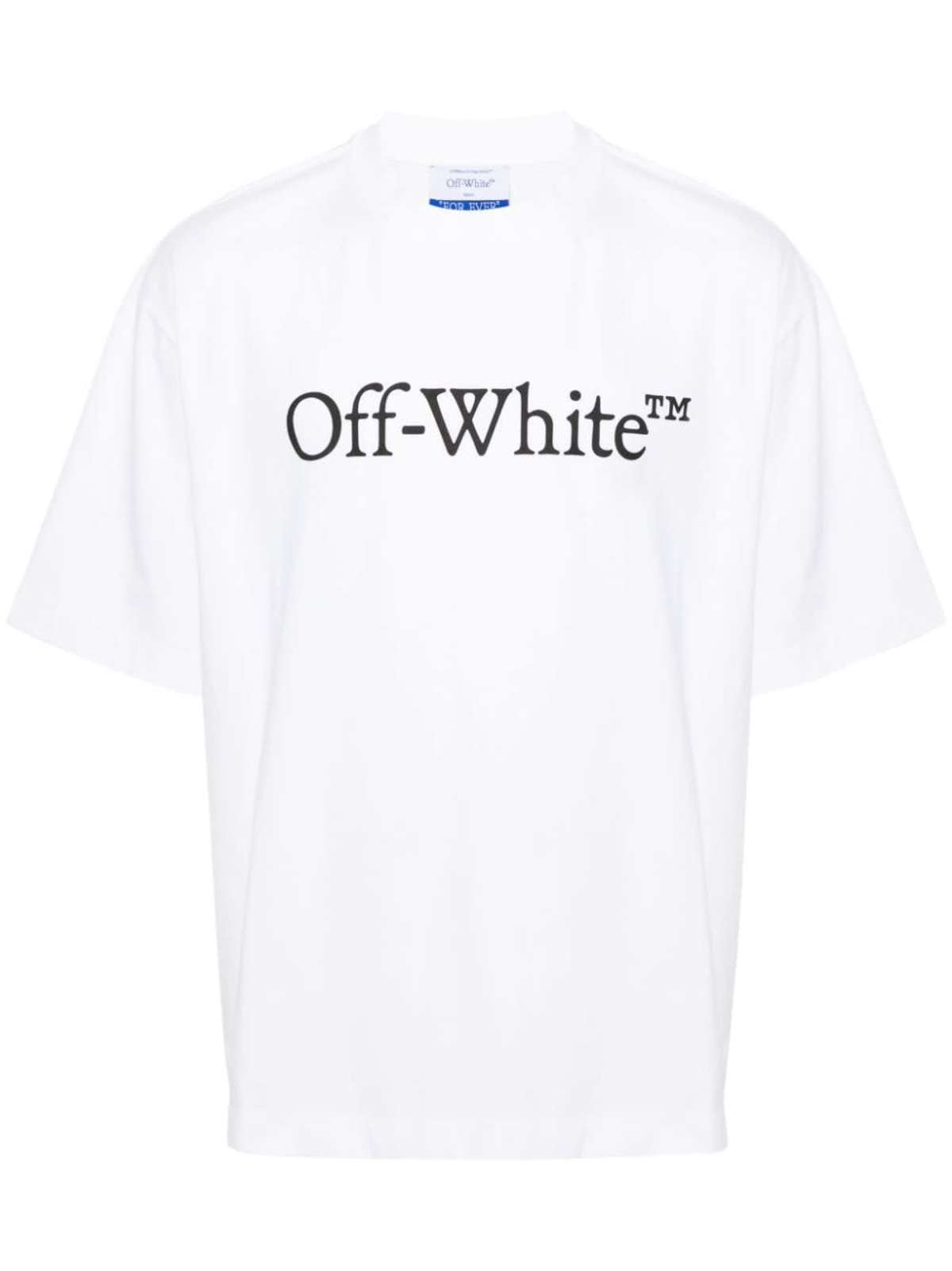 Off-White Big Bookish Cotton T-Shirt - White - Image 1 of 5