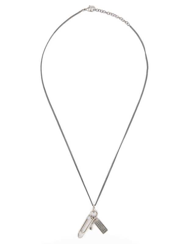 MM6 Maison Margiela Graffetta Necklace - Silver