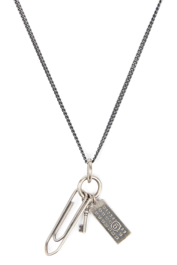MM6 Maison Margiela Graffetta Necklace - Silver