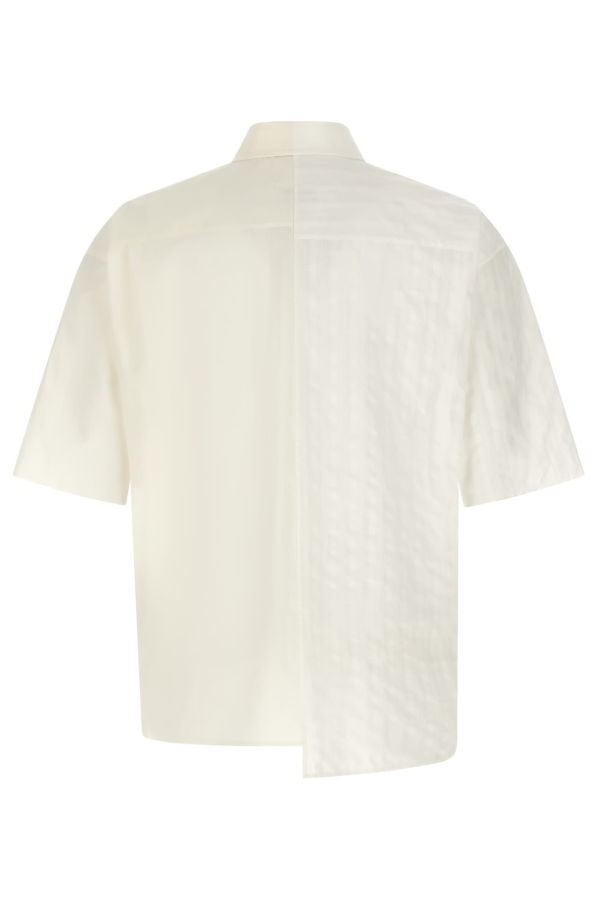MM6 Maison Margiela Bi-material Shirt - White