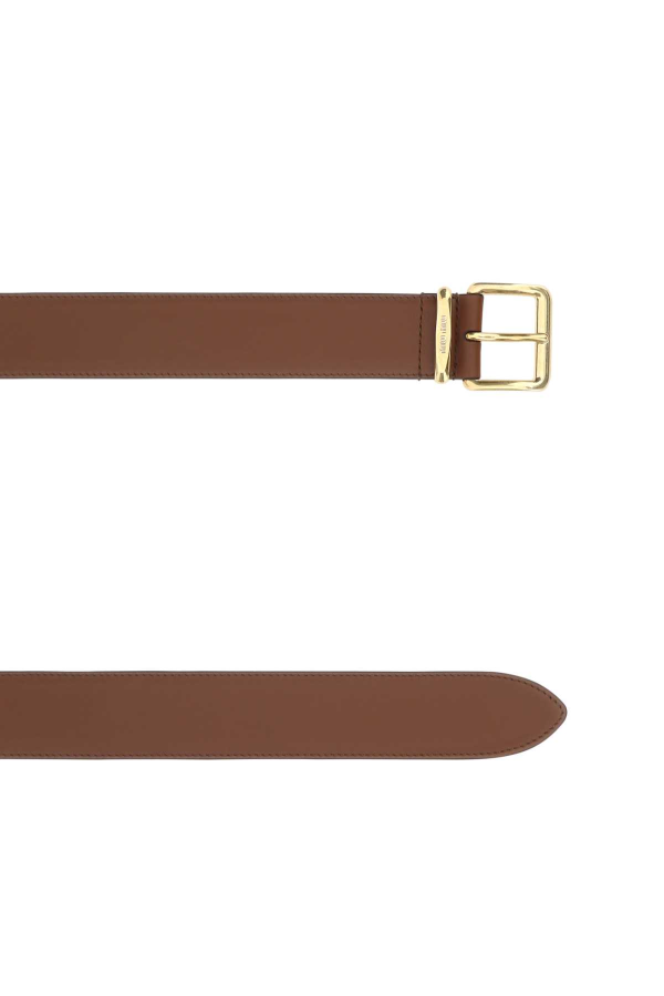 MIU MIU Brown Leather Belt - Brown