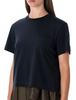 sacai T-Shirt With Voile Back Insert - Navy Khaki - Thumbnail 3