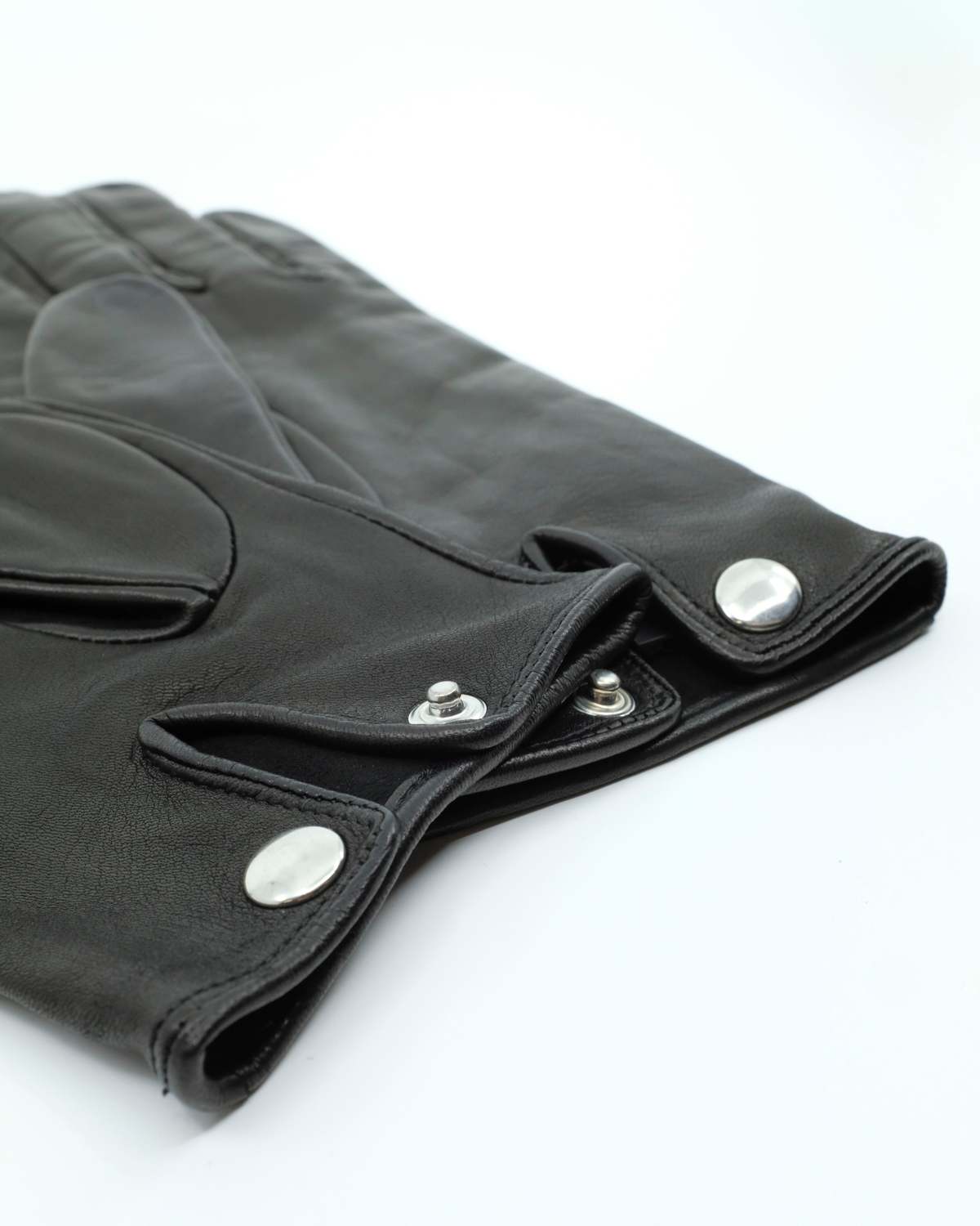 Ernest W. Baker Black Leather Gloves - Image 3 of 4