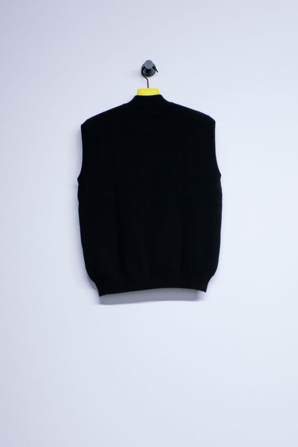 Ernest W. Baker Viscose Zipper Sleeveless Polo