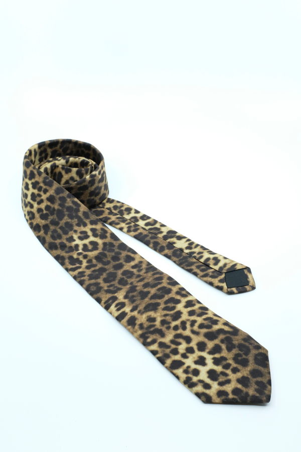 Ernest W. Baker Cheetah Viscose Classic Tie