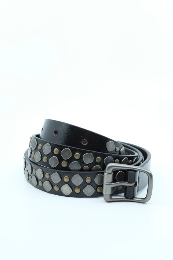 Lemaire Rio Studs Belt - Dark Brown