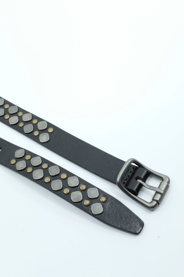 Lemaire Rio Studs Belt - Dark Brown