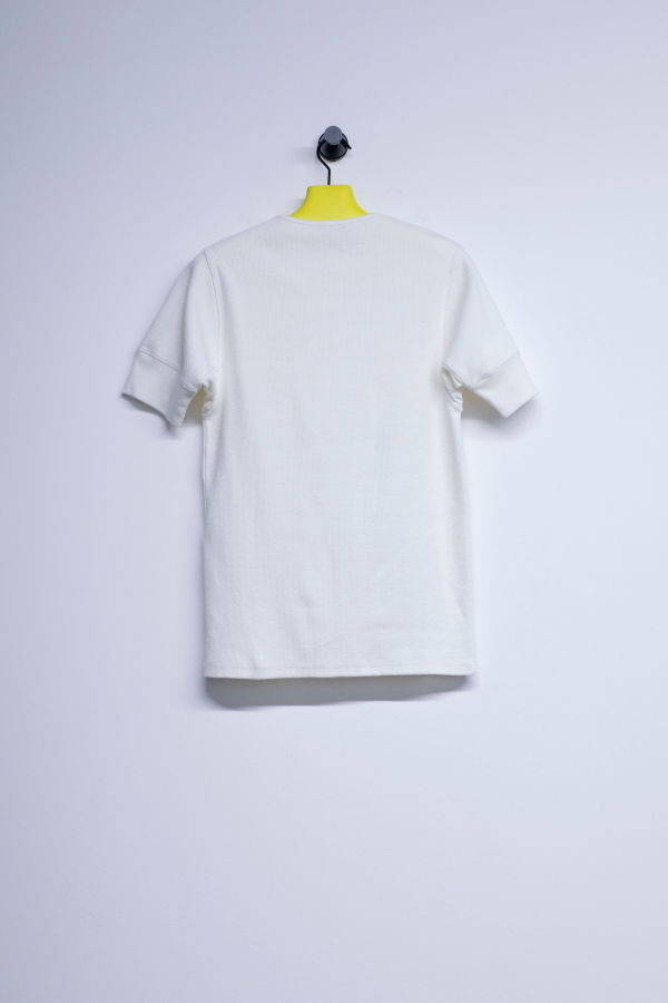 Lemaire Milk Cotton & Linen Rib Henley Top