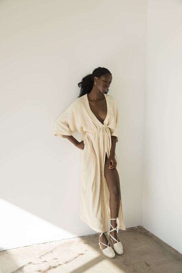 ivory a line midi dress Ivory Timeless Drape Midi Dress