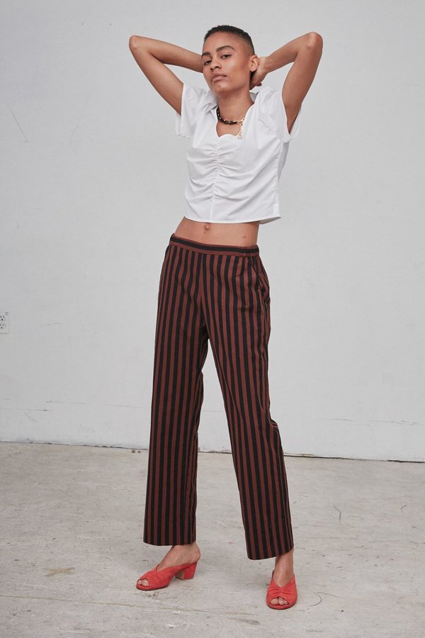 RACHEL着用 INSCRIRE Stripe Layered Pants RACHEL着用 INSCRIRE Stripe Layered Pants