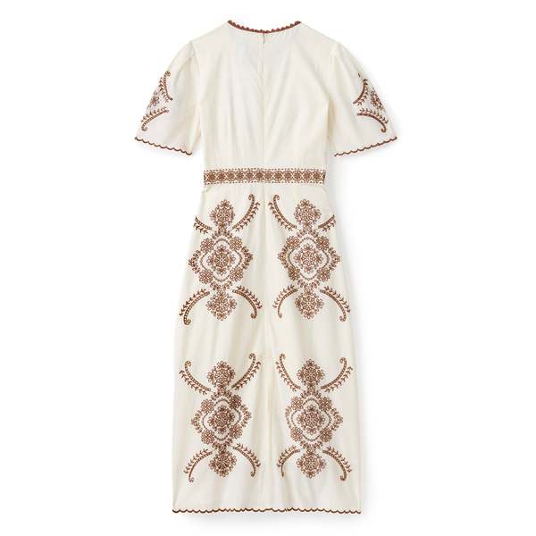 Cartolina Bobbi Midi Dress - Ivory