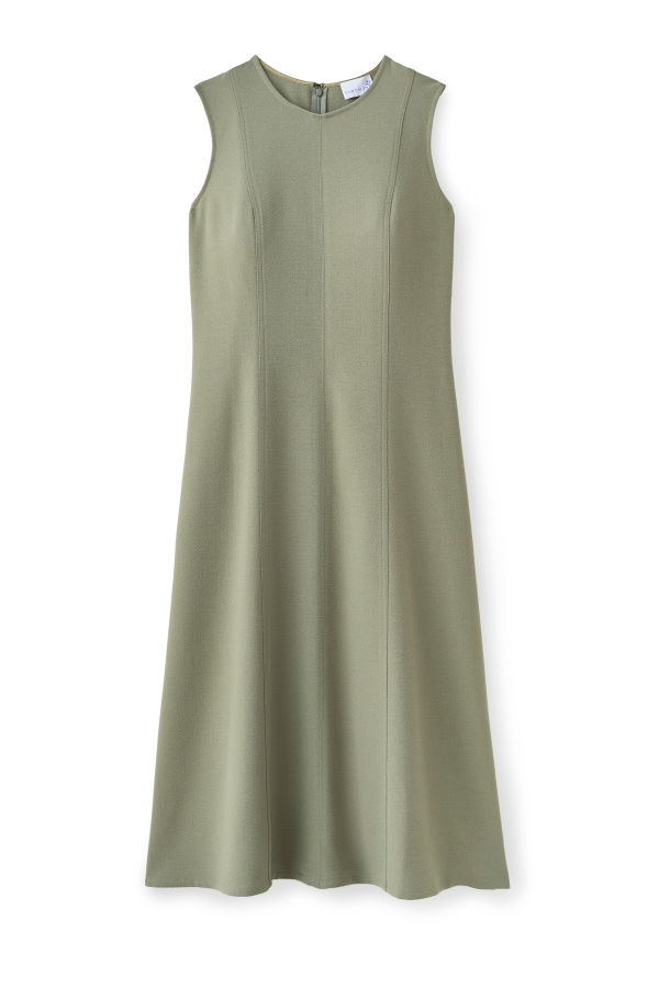 Cartolina Rain Midi Dress - Moss