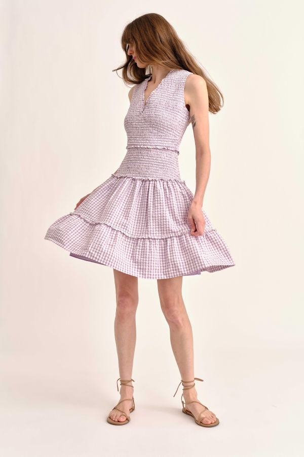 Cartolina Rhett Mini Dress - Wisteria