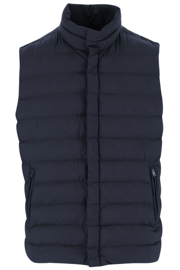 Herno Nylon Padded Vest - Black