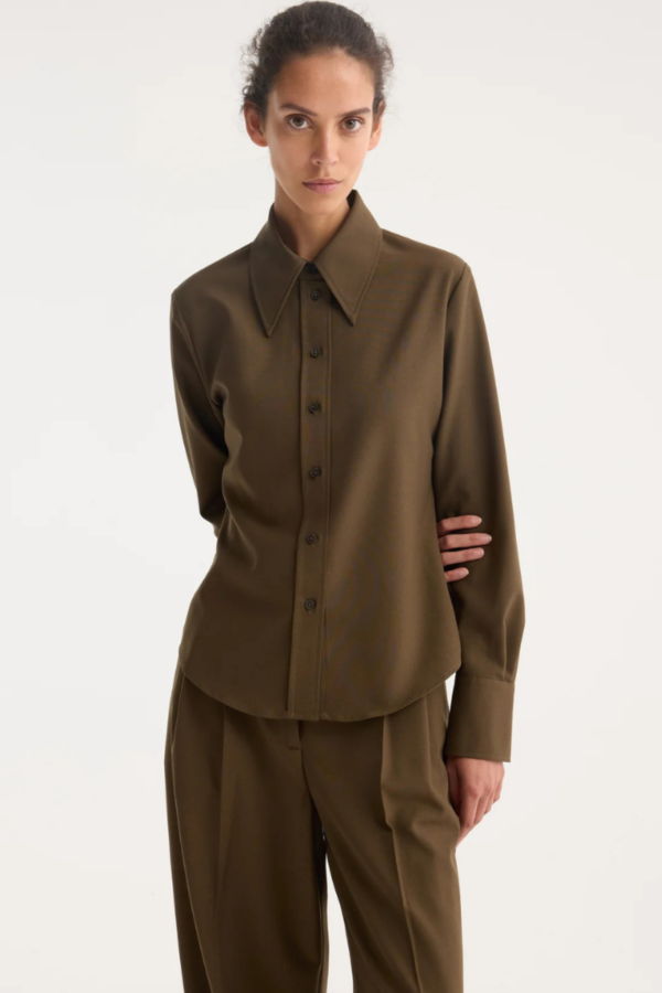 Rohe Fitted Wool Shirt