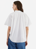 Meg Rounded Hem Shirt - White - Thumbnail 3