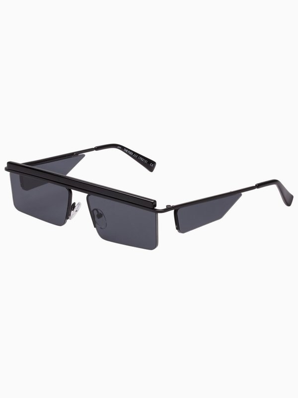 Adam Selman x Le Specs Black Rectangular Sunglasses Adam Selman X Le Specs Lookbook main image 2