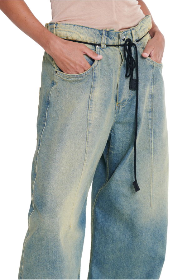 Theo Distressed Baggy Jeans
