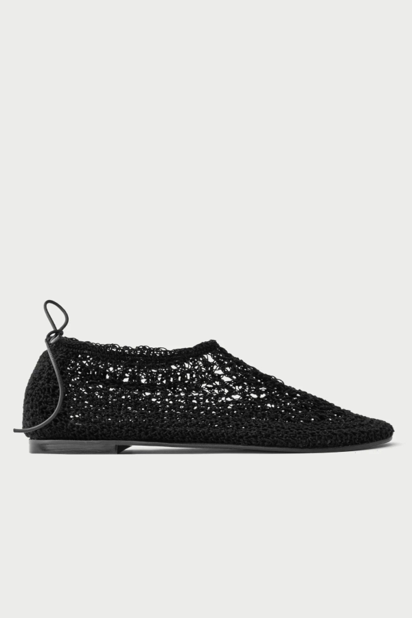 HVÓYA Chaotic Ballerinas Ballet Flats - Black