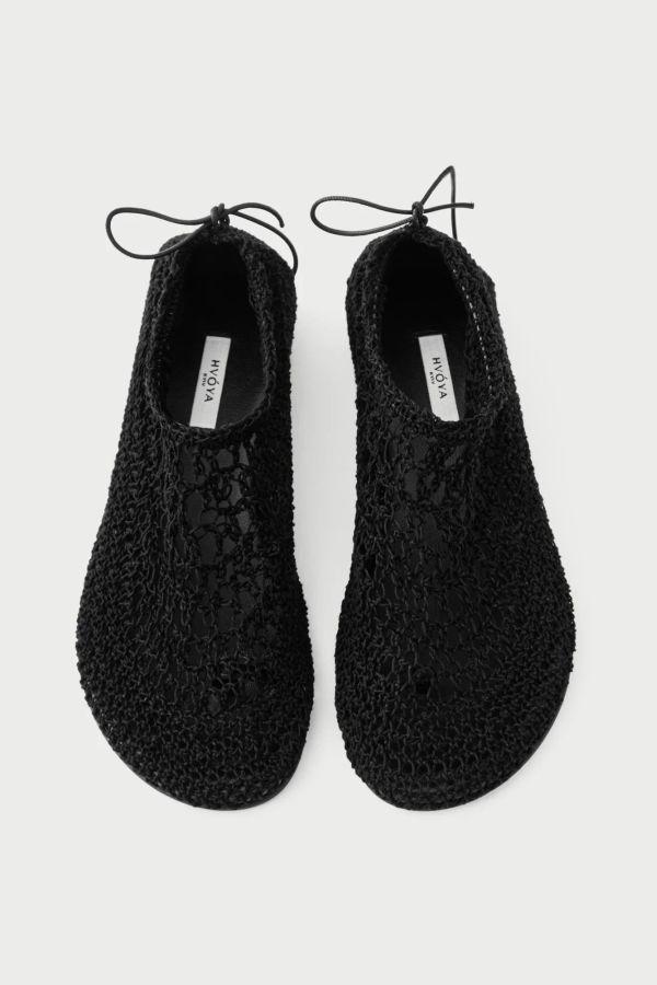 HVÓYA Chaotic Ballerinas Ballet Flats - Black