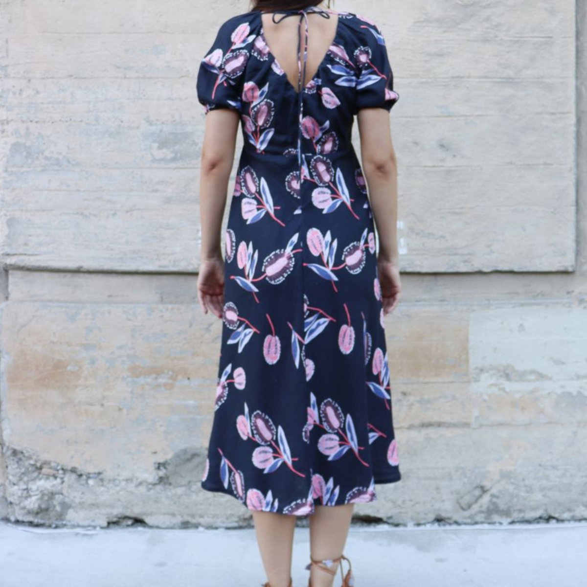 Bel Kazan Mirelle Dress - Coral Thistle - Image 2 of 4