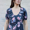 Bel Kazan Mirelle Dress - Coral Thistle - Thumbnail 4