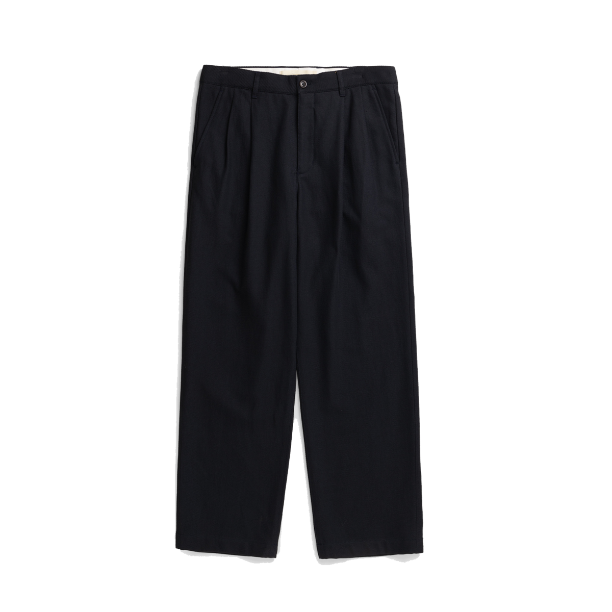 Norse Projects Hestur Relaxed Cotton Linen Twill Pleated Trousers - Image 1 of 3