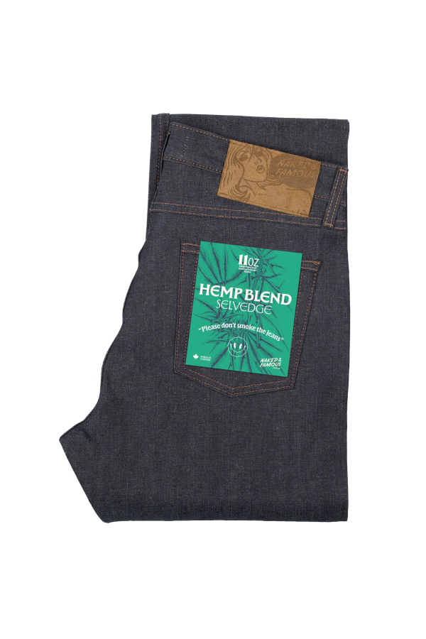 Naked & Famous Strong Guy Hemp Blend Selvedge Jeans