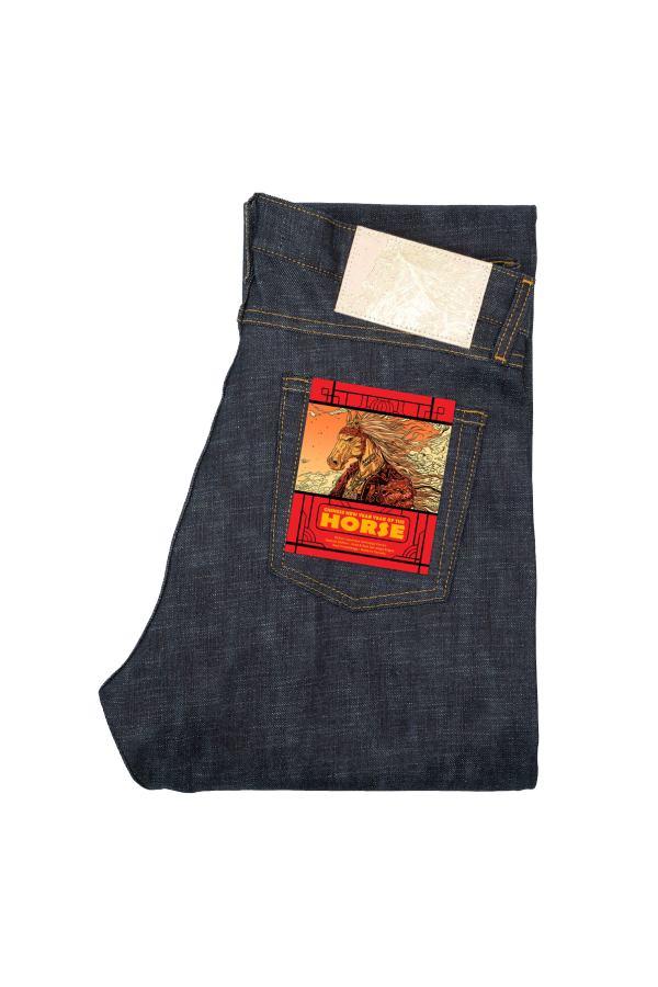 Naked & Famous True Guy Chinese New Year Horse Jeans
