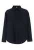 LOEWE Navy Blue Cotton Shirt - DARKNAVYBLUE - Thumbnail 1