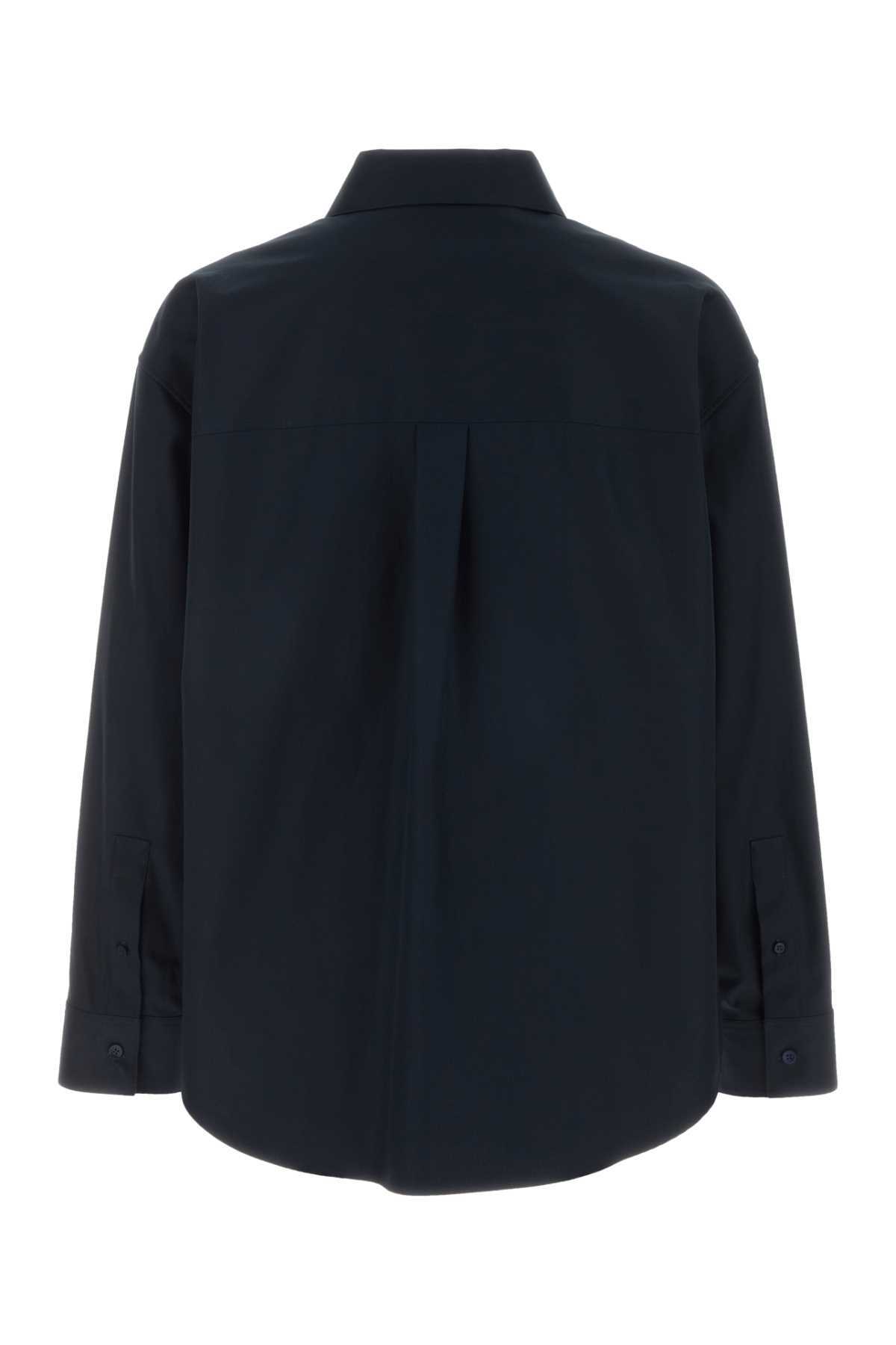 LOEWE Navy Blue Cotton Shirt - DARKNAVYBLUE - Image 2 of 2
