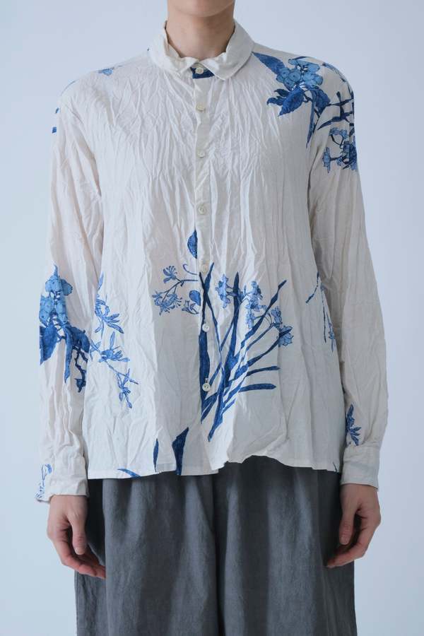 Pas de Calais Japonism Floral Blouse - Ivory Pas de Calais Japonism Floral Blouse - Ivory