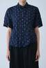 Pas de Calais Shibori SS Blouse - Navy - Thumbnail 1
