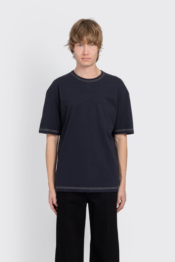 Lemaire Boxy Short Sleeve Heavy Jersey T-Shirt - Urchin