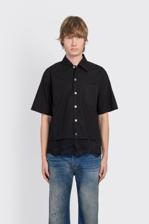 Our Legacy Every Shirt Poplin Short Sleeve Shirt - Black