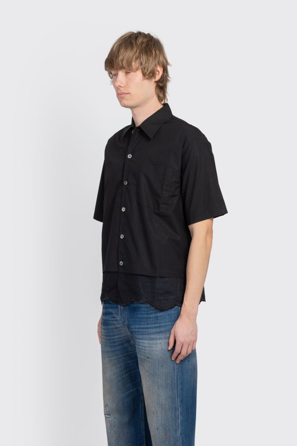Our Legacy Every Shirt Poplin Short Sleeve Shirt - Black