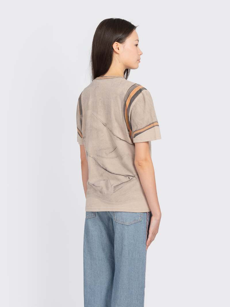 Acne Studios Graphic Short Sleeve T-Shirt Tee - Sand