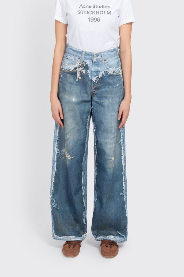 Acne Studios 1981 Trompe L'Oeil Jeans - Blue
