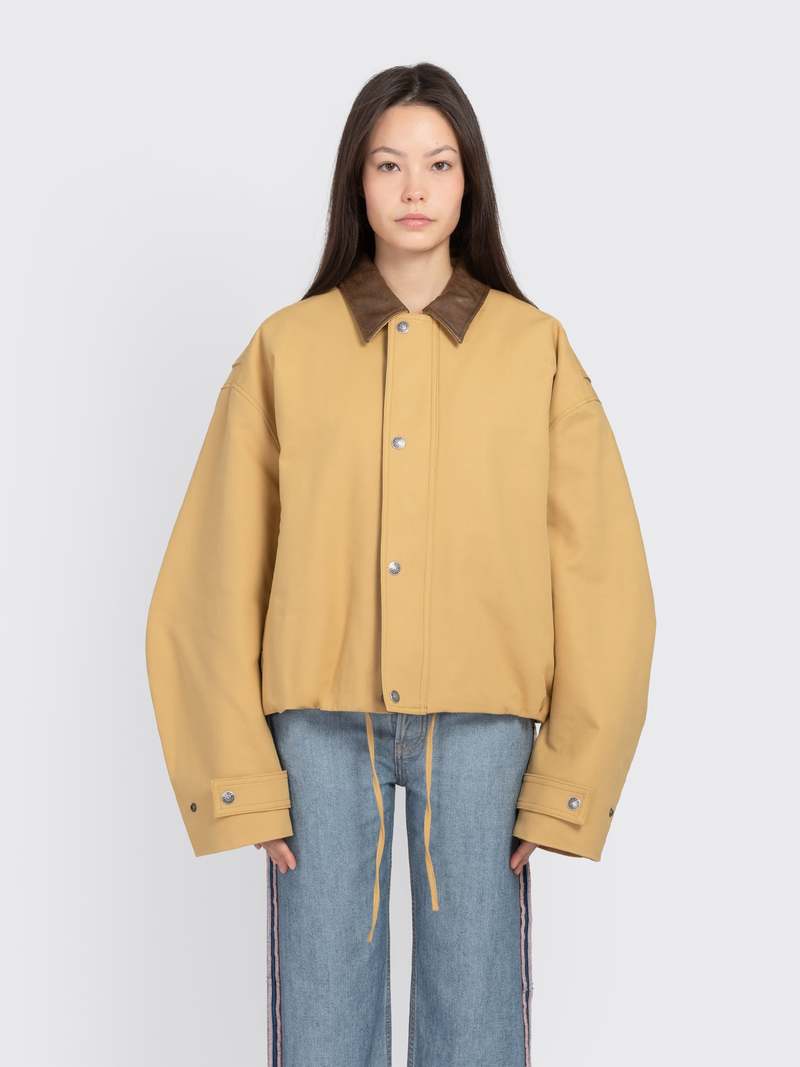 Acne Studios Twill Bomber Jacket - Sand