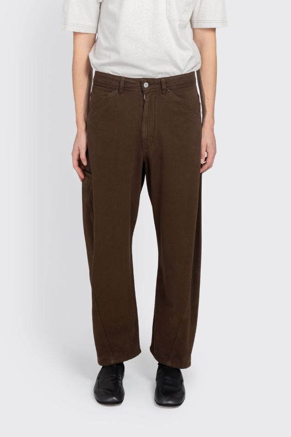 Lemaire Twisted Workwear Pants - Brown