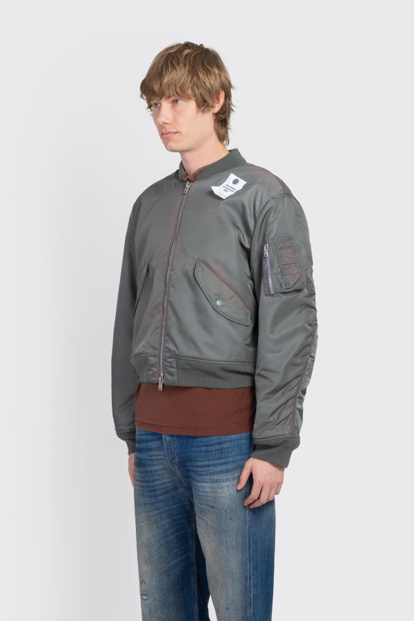 Acne Studios Washed Bomber Jacket - Gray