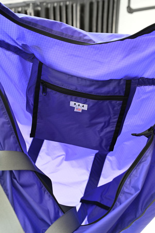 8.6.4 Nylon Weekender Bag - Purple/Charcoal