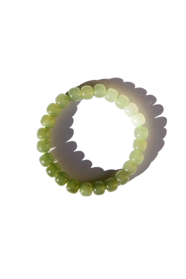 seree Ombre Beaded Jade Bracelet - Green