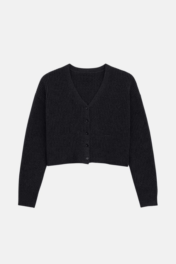 The Tile Club Caroline Cashmere Waffle Cardigan