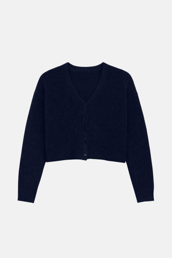 The Tile Club Caroline Cashmere Waffle Cardigan